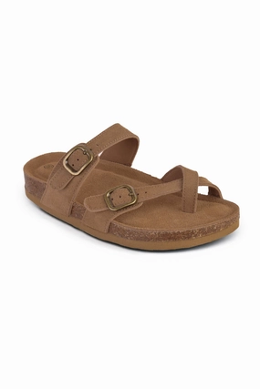 01-5370 Flat  Buckle Slipper
