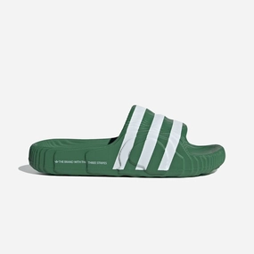 ADIDAS ORIGINALS | ADILETTE 22 { PRELOVED GREEN/CLOUD WITE/CLOUD WHITE