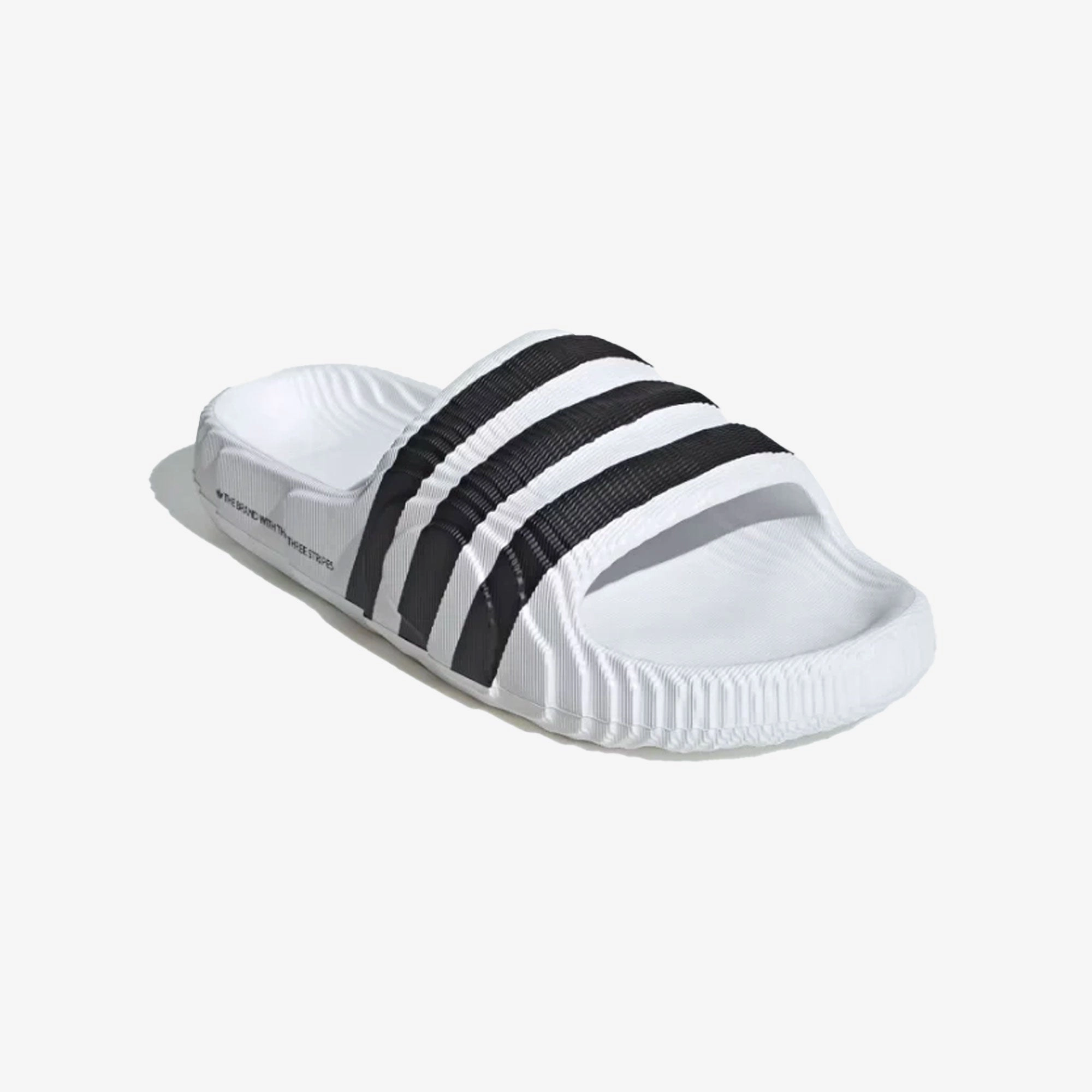 ADIDAS ORIGINALS | ADILETTE 22 SLIDES { WHITE/BLACK
