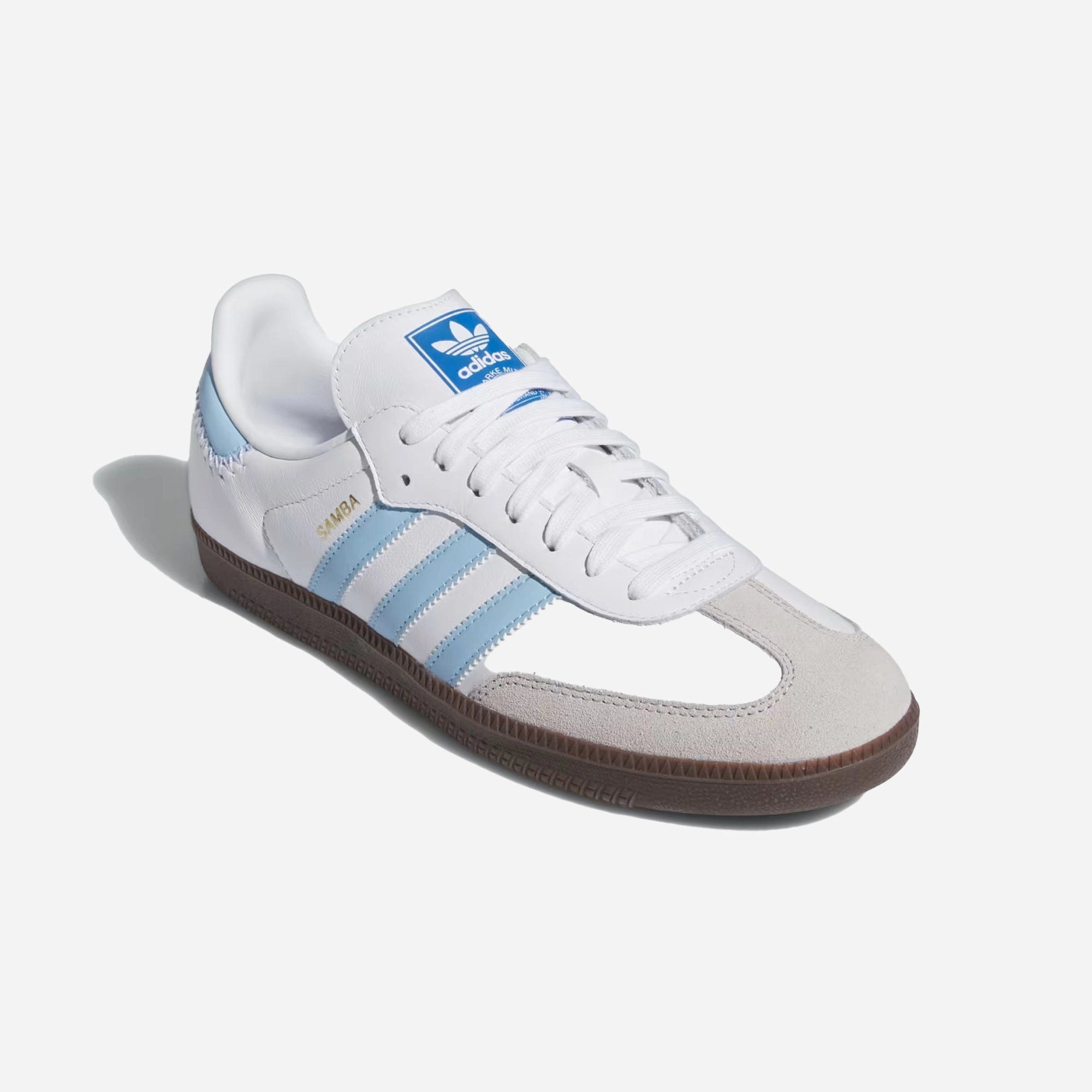 ADIDAS ORIGINALS | SAMBA OG { CLOUD WHITE/CLEAR SKY/BLUE