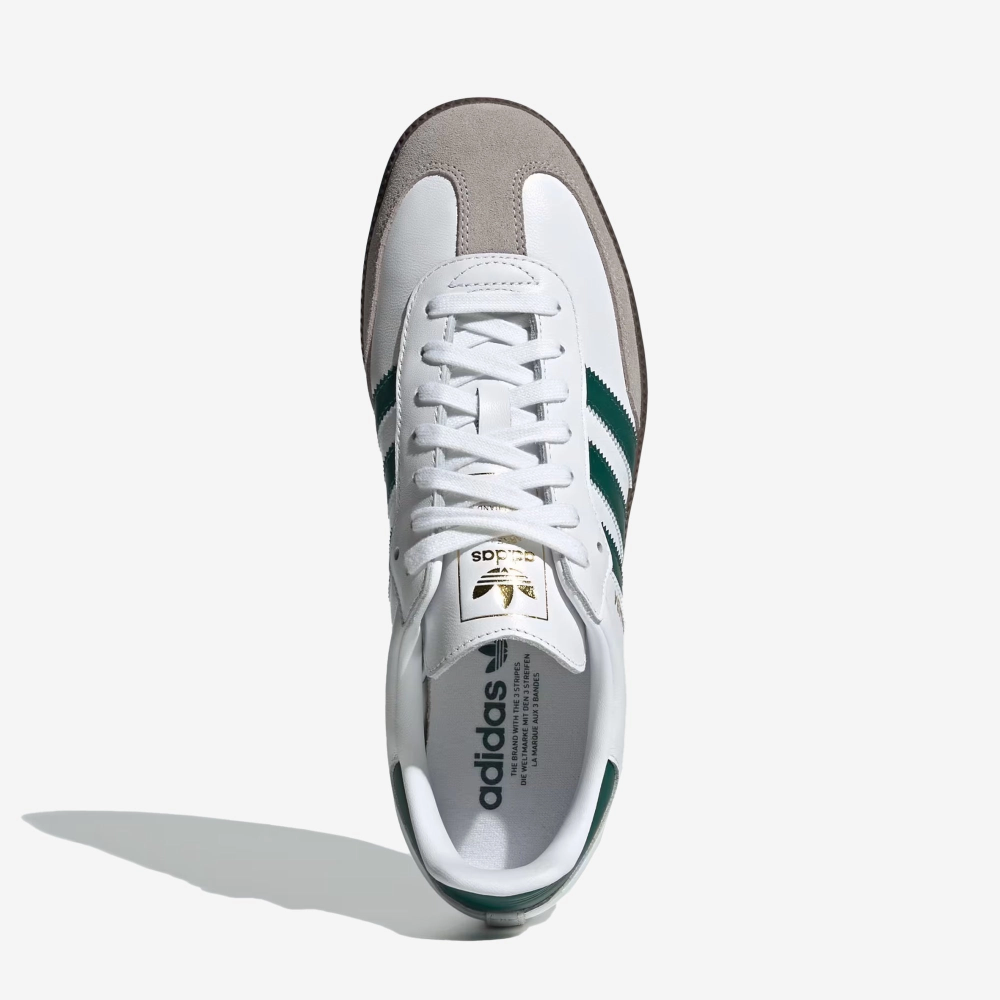 ADIDAS ORIGINALS | SAMBA OG { CLOUD WHITE/GREEN/CLEAR GRANITE