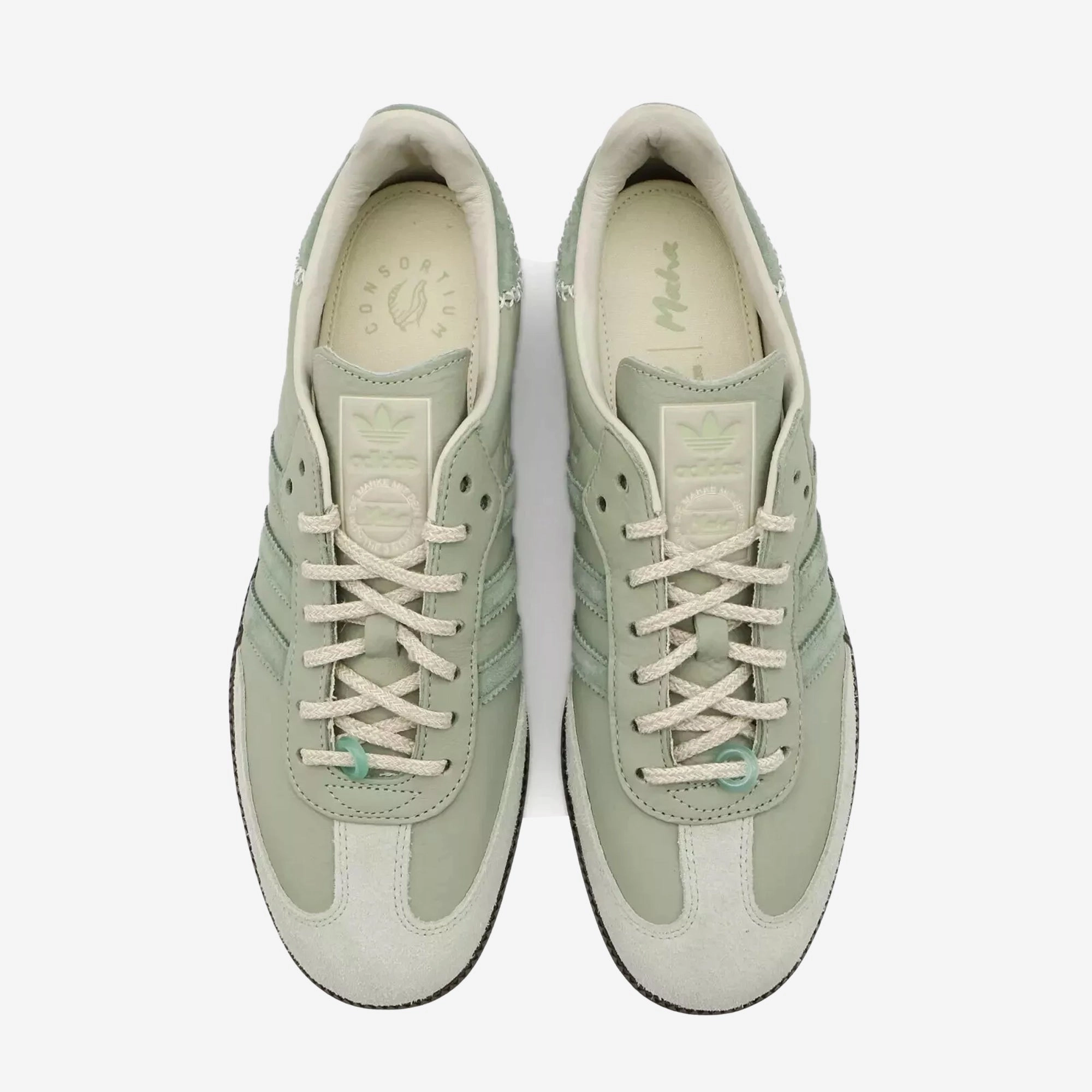 ADIDAS ORIGINALS | SAMBA x MAHA { HALF GREEN