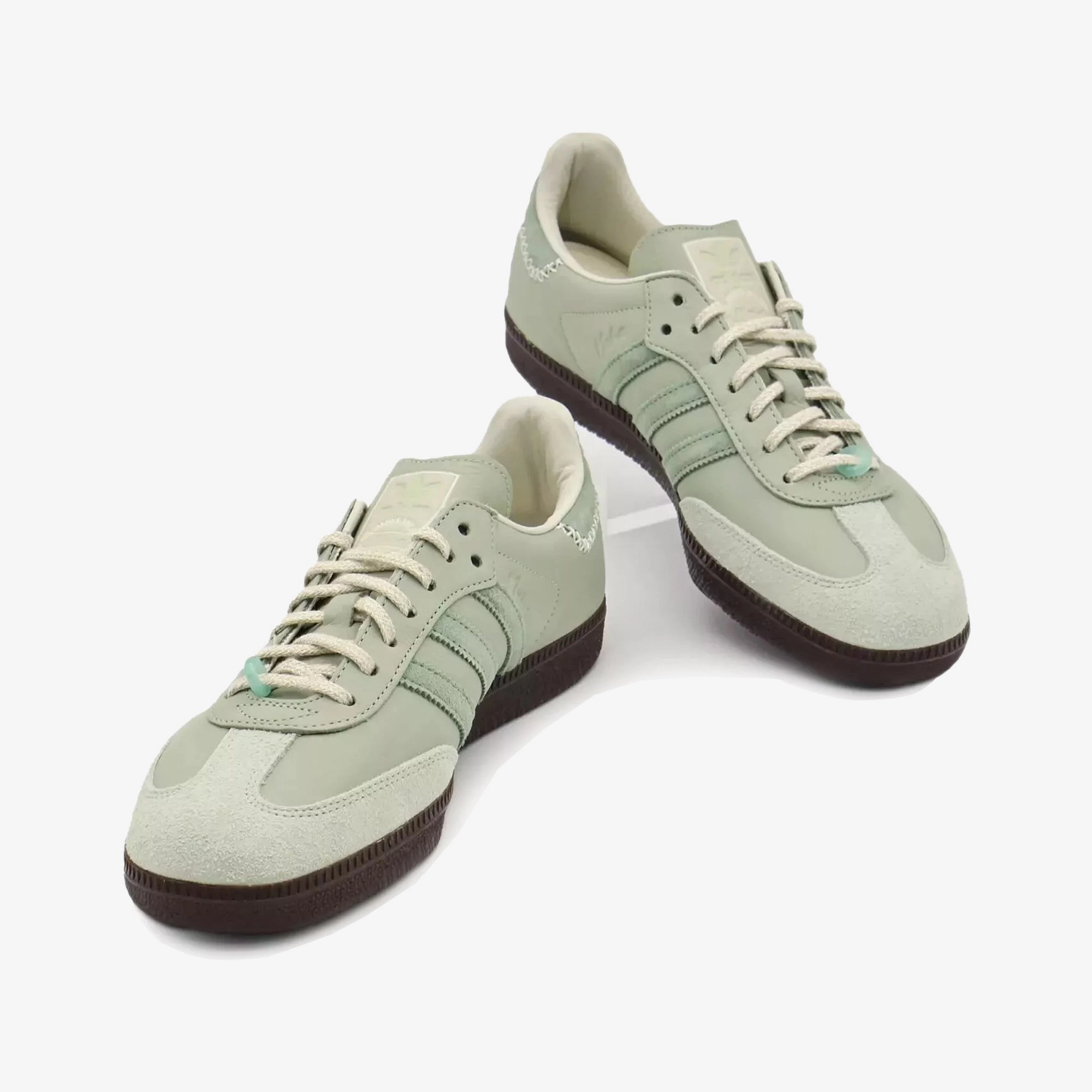 ADIDAS ORIGINALS | SAMBA x MAHA { HALF GREEN