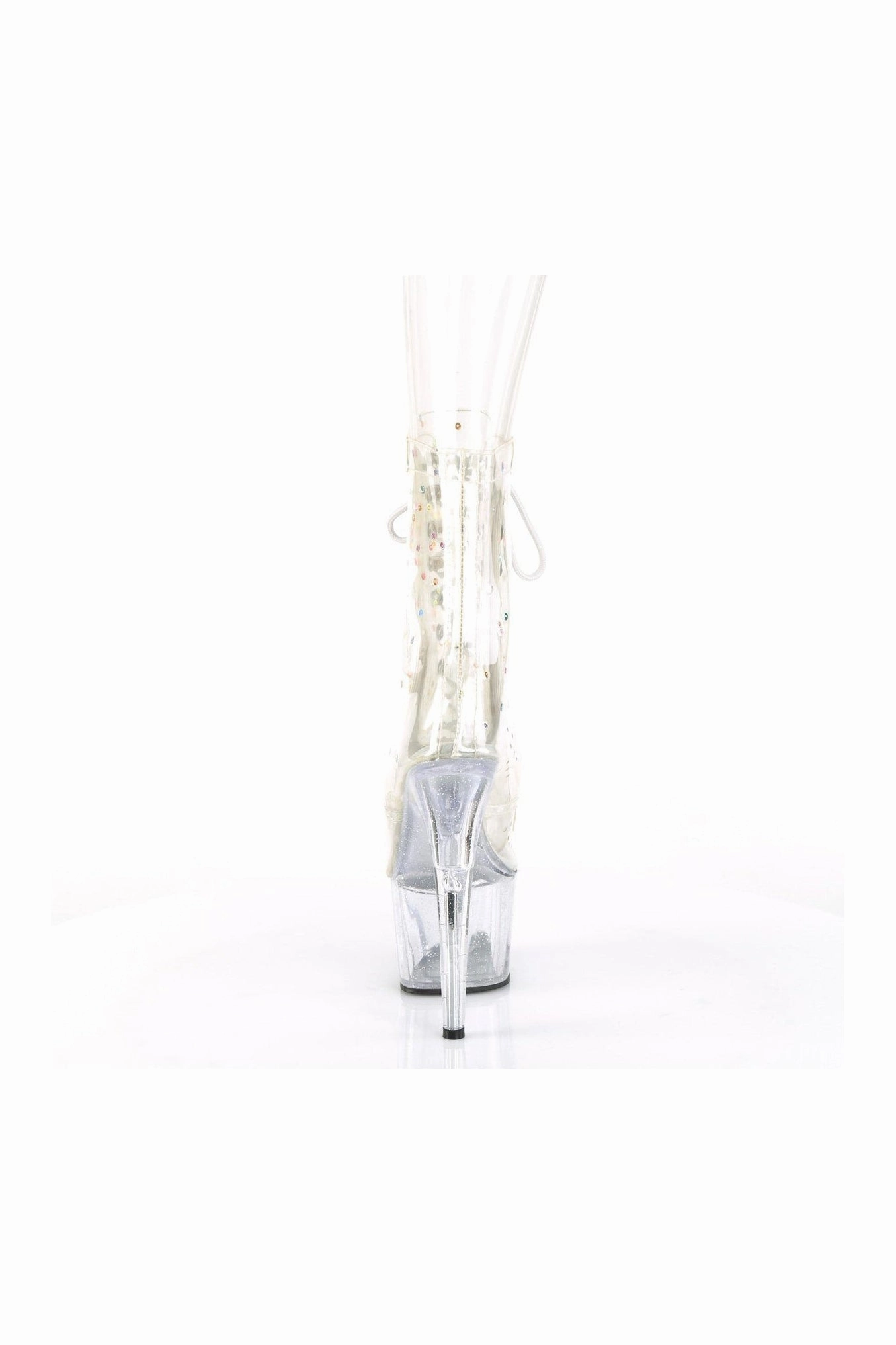 ADORE-1020C-2 Ankle Boot | Clear Faux Leather