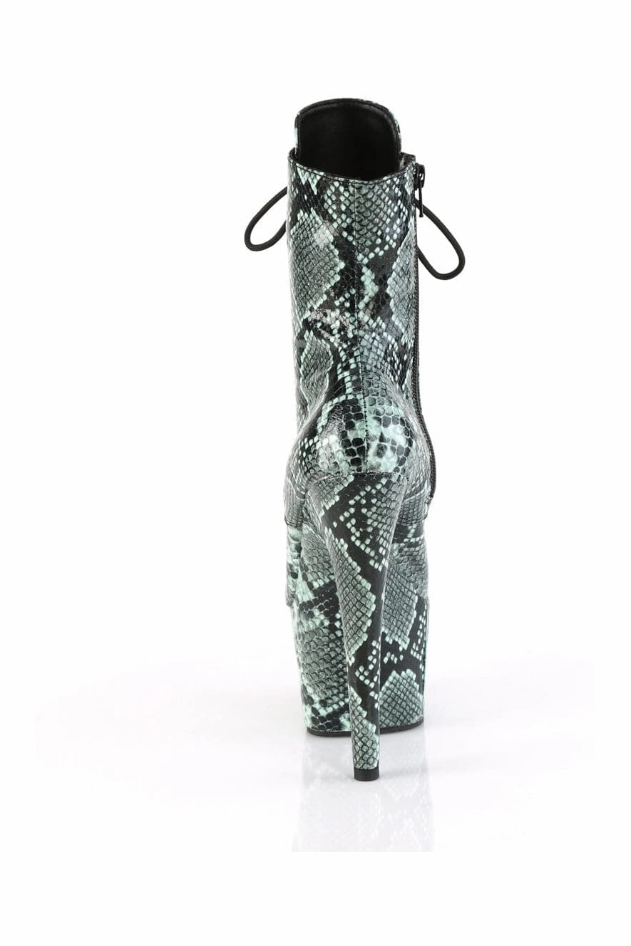 ADORE-1020SPWR Green Faux Leather Knee Boot
