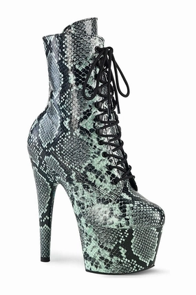 ADORE-1020SPWR Green Faux Leather Knee Boot