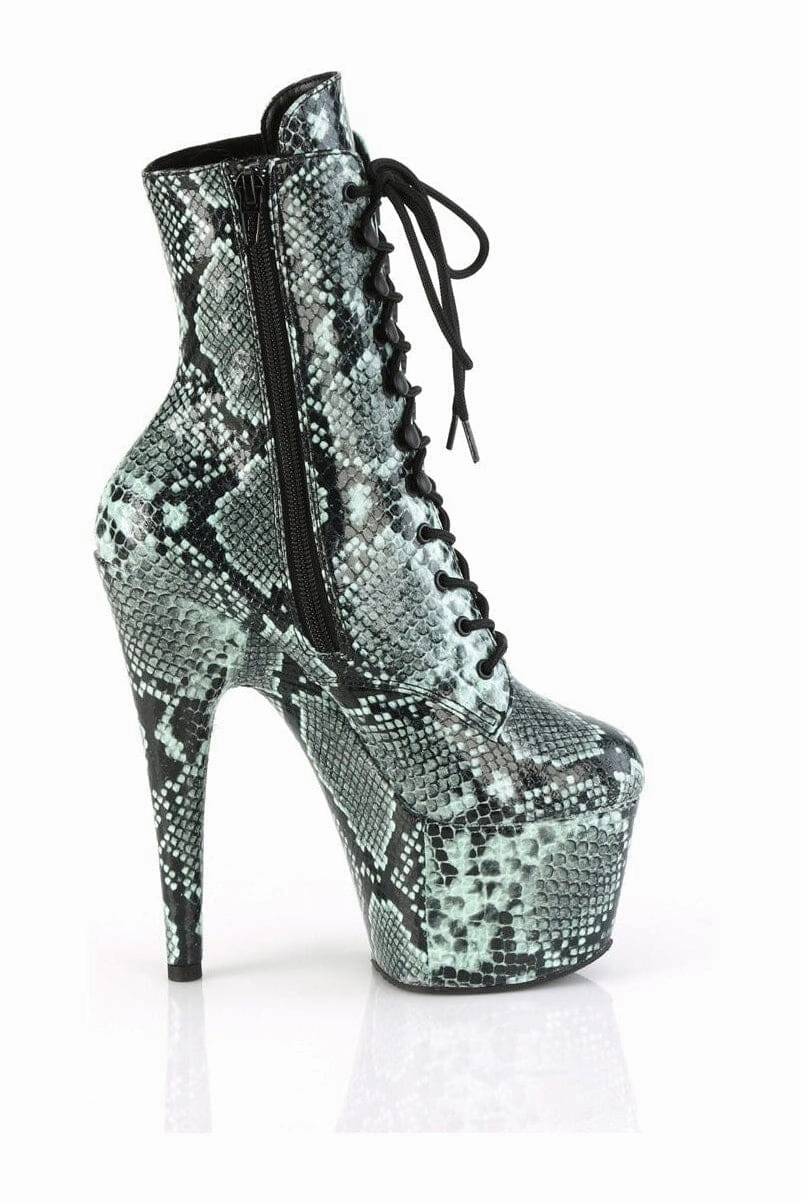 ADORE-1020SPWR Green Faux Leather Knee Boot