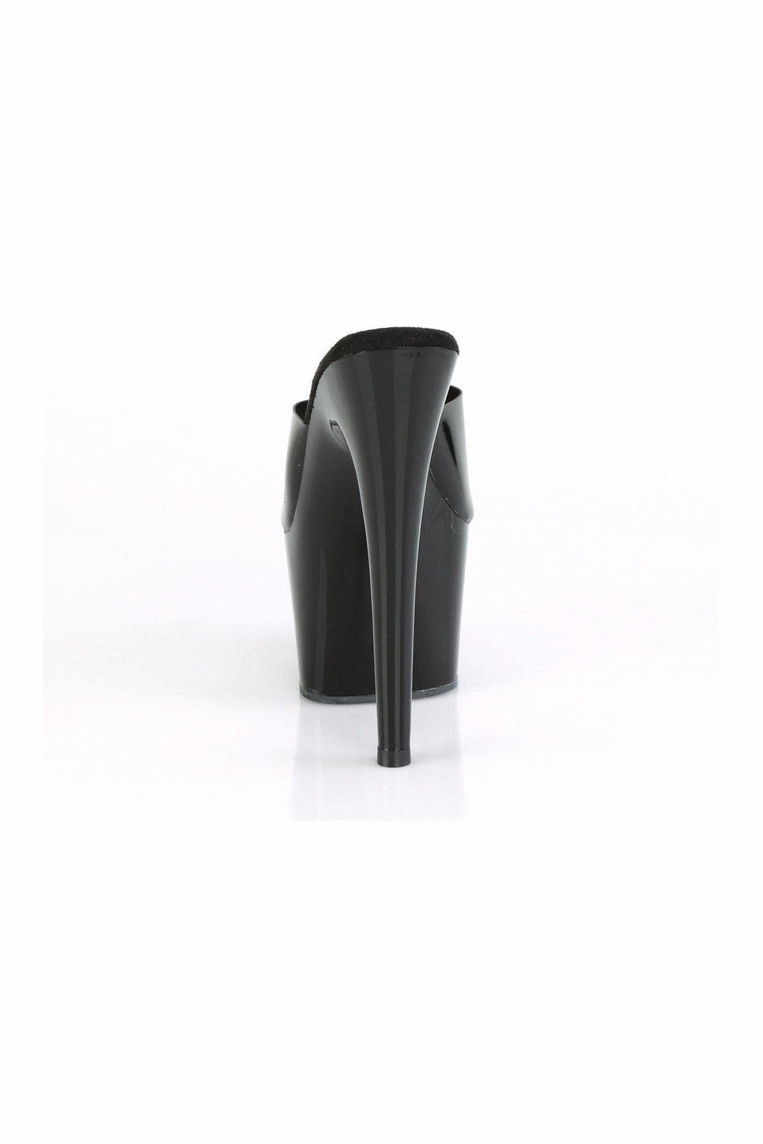 ADORE-701N Exotic Slide | Black Faux Leather