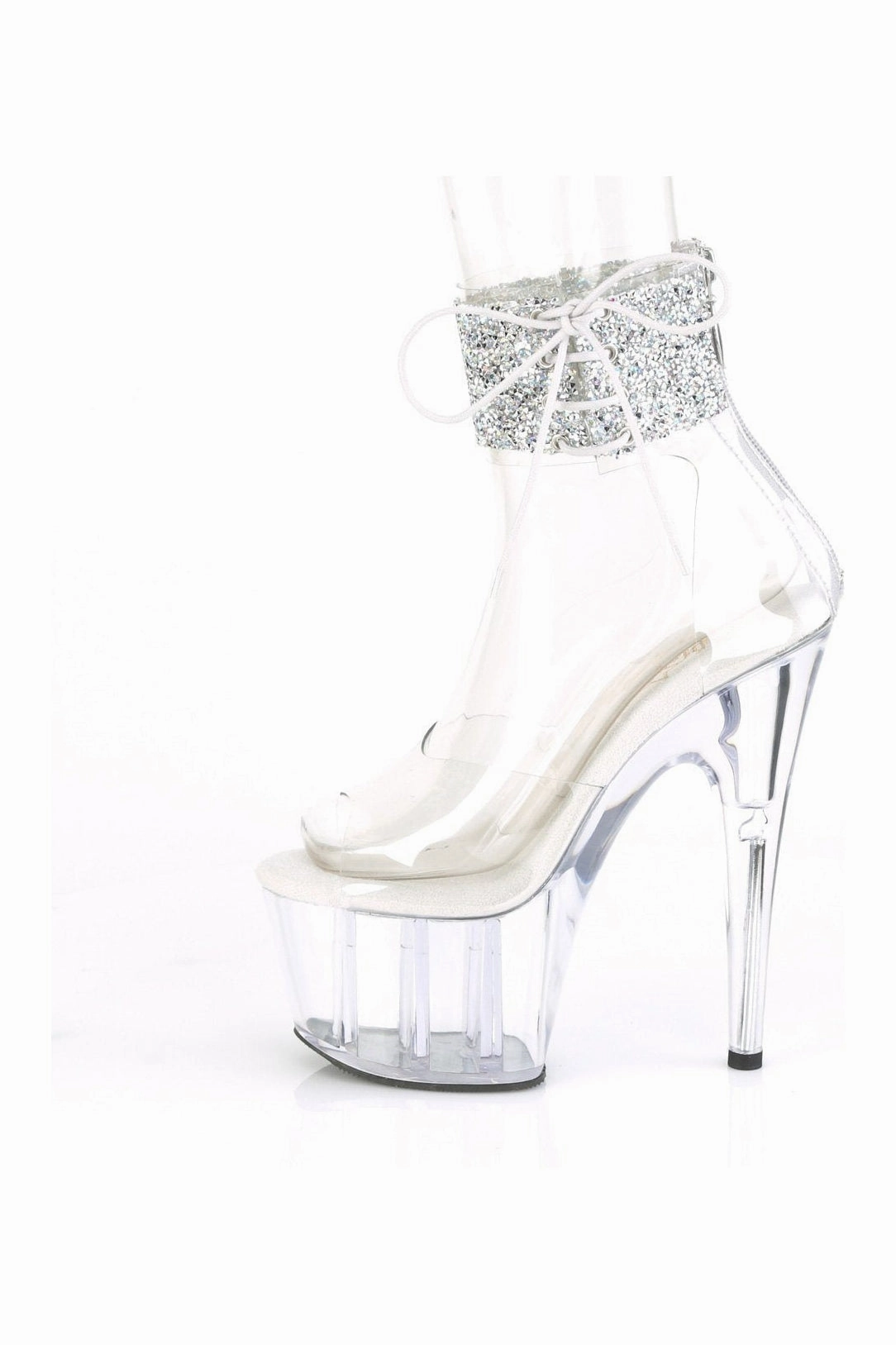ADORE-724RS-02 Exotic Sandal | Clear Vinyl