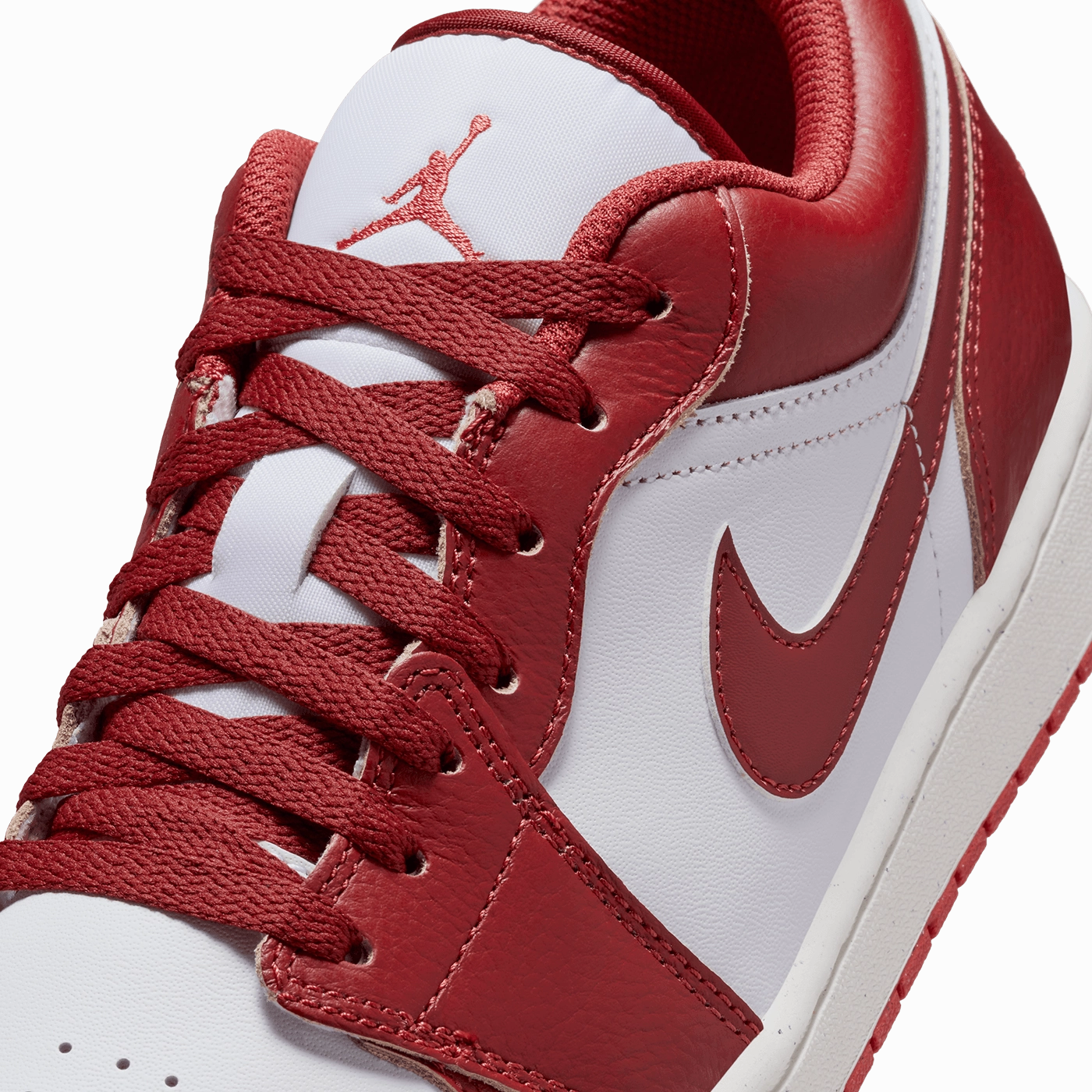 Air Jordan 1 Low SE 'White and Dune Red'
