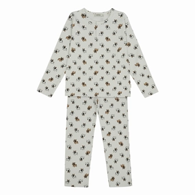 Antebies Best Friends Forever - Dogs Rib Pyjama Grey