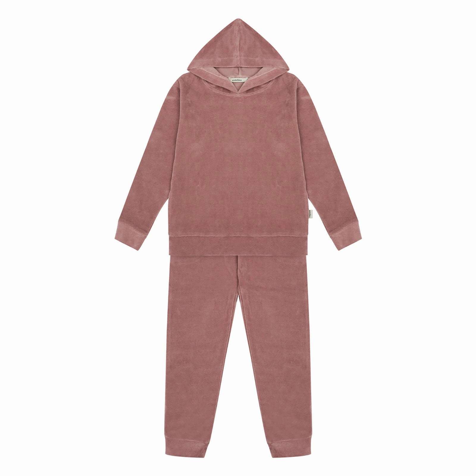 Antebies Blush Velvet Set Pink