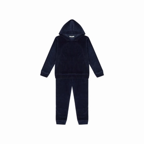 Antebies Deep Navy Velvet Set