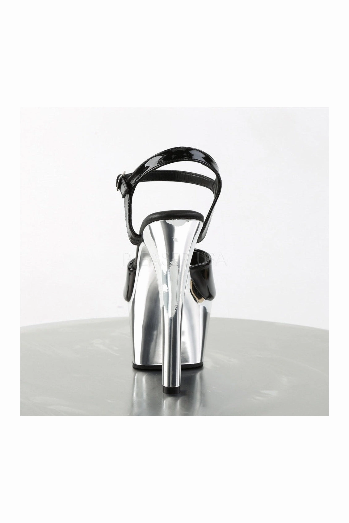 ASPIRE-609 Platform Sandal  | Black Patent