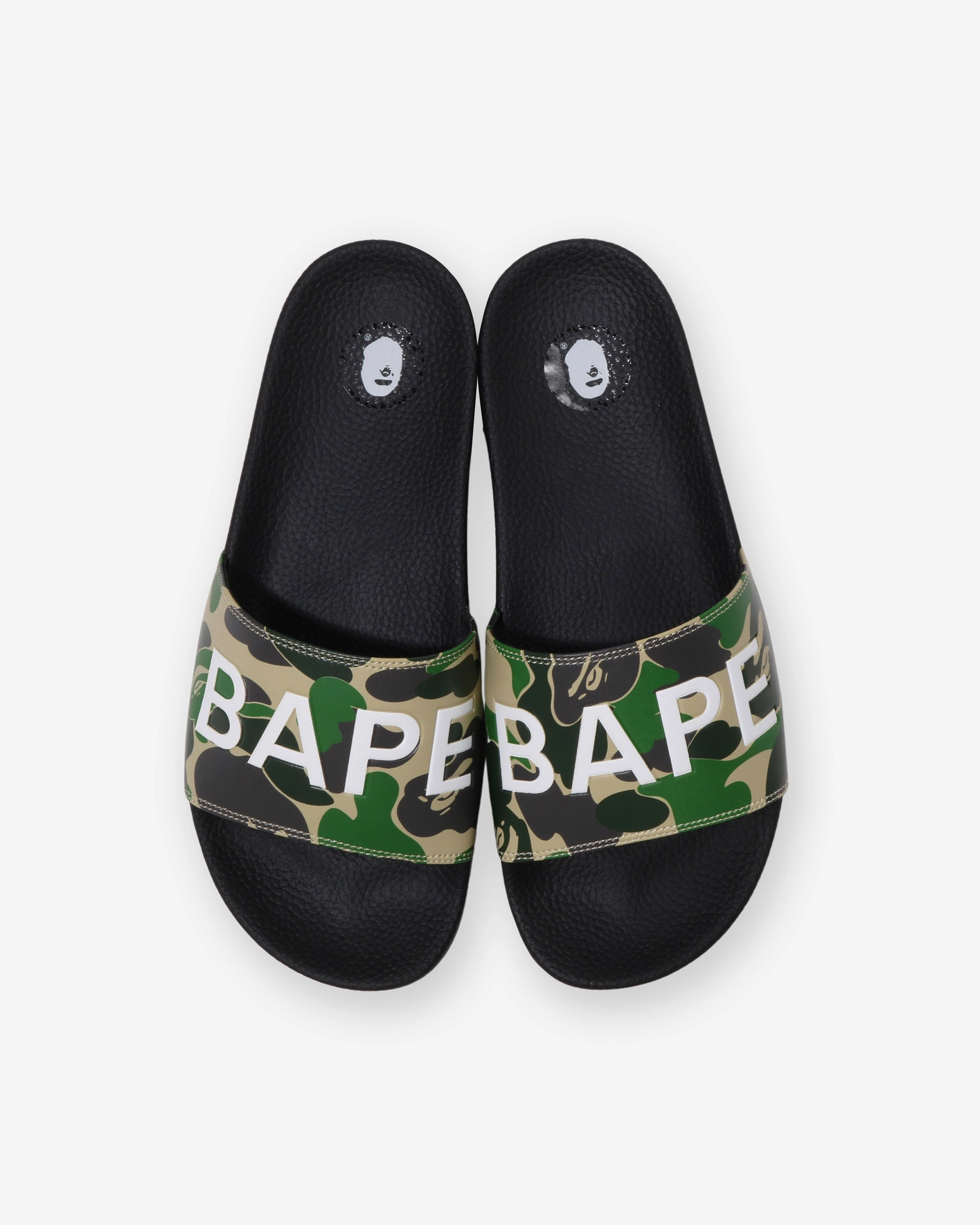 BAPE ABC CAMO SLIDE SANDALS