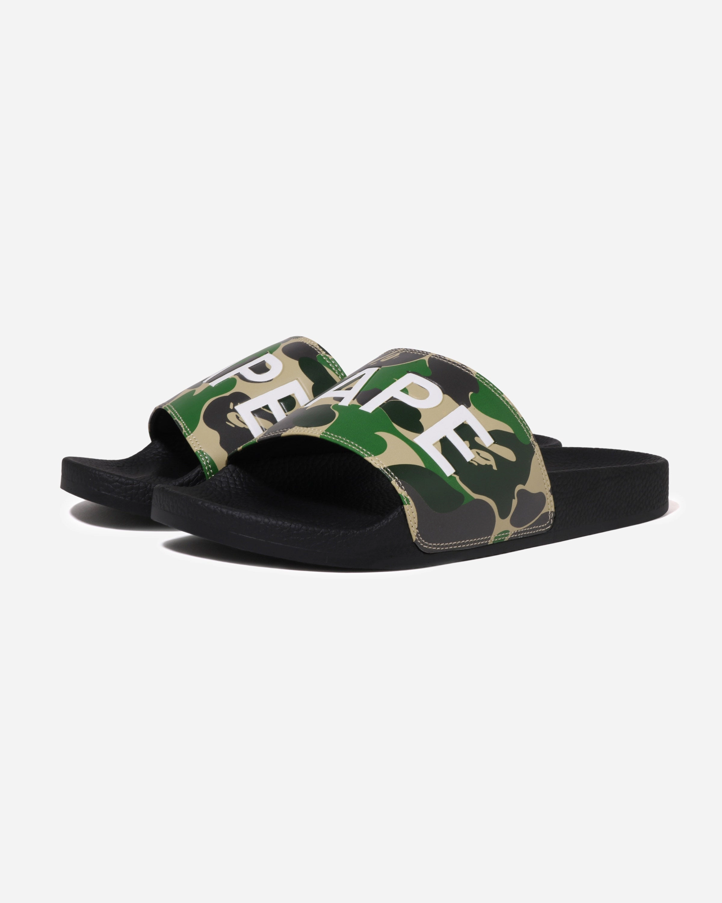 BAPE ABC CAMO SLIDE SANDALS