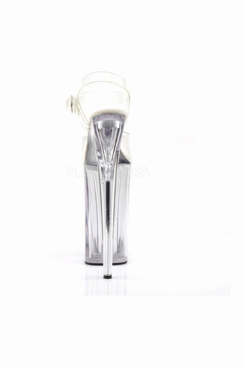 BEYOND-008 Platform Sandal  | Clear Vinyl