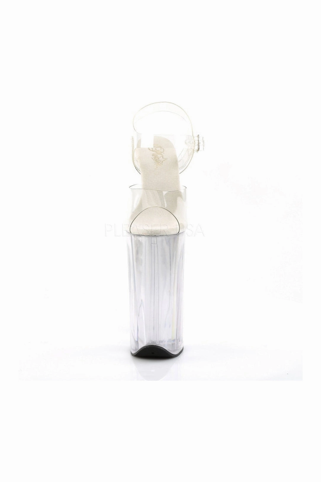 BEYOND-008 Platform Sandal  | Clear Vinyl