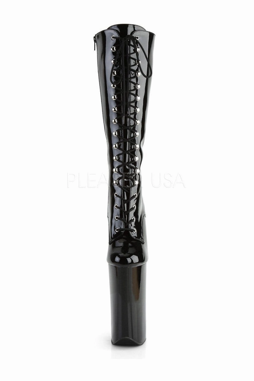BEYOND-2020 Platform Boot  | Black Patent