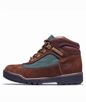 Big Kids Timberland Field Boot - DARK BROWN