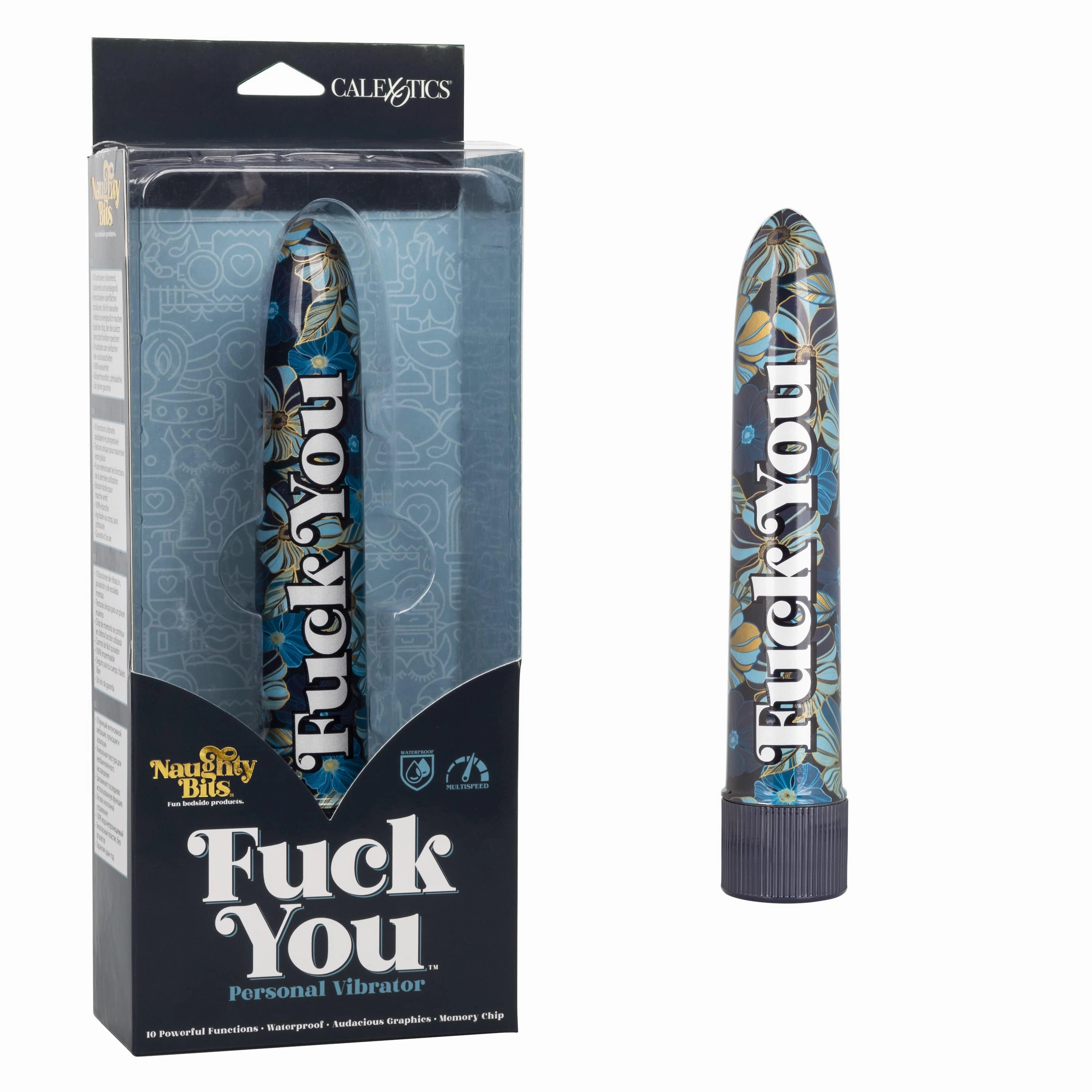 California Exotics - Naughty Bits Fuck You Personal Vibrator (Blue)