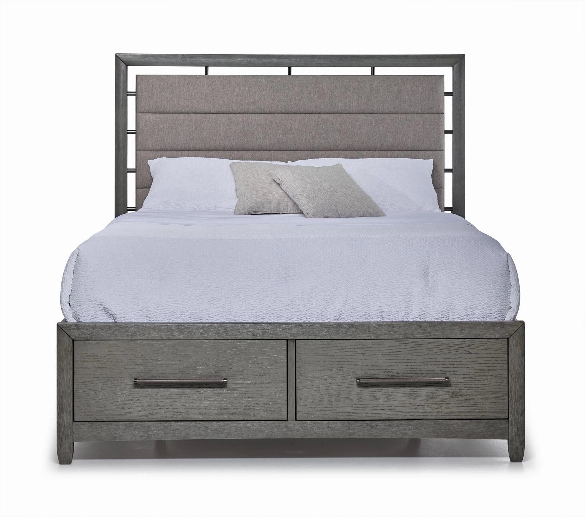 Chelsea 3-Piece King Storage Bed - Grey