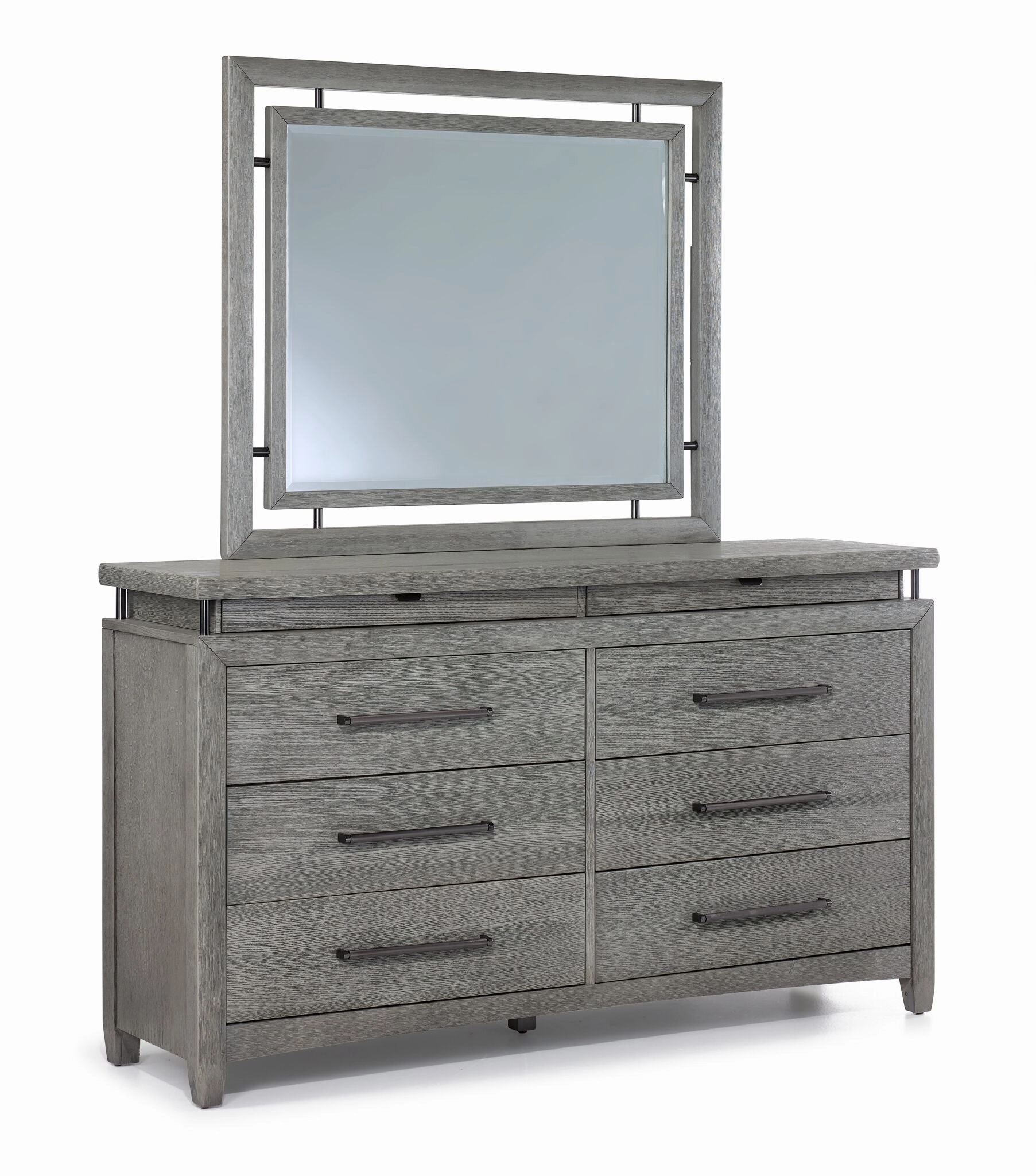 Chelsea 6-Piece King Storage Bed - Grey