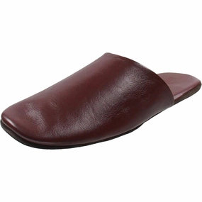 Clark House Mens R Leather Slide Slippers