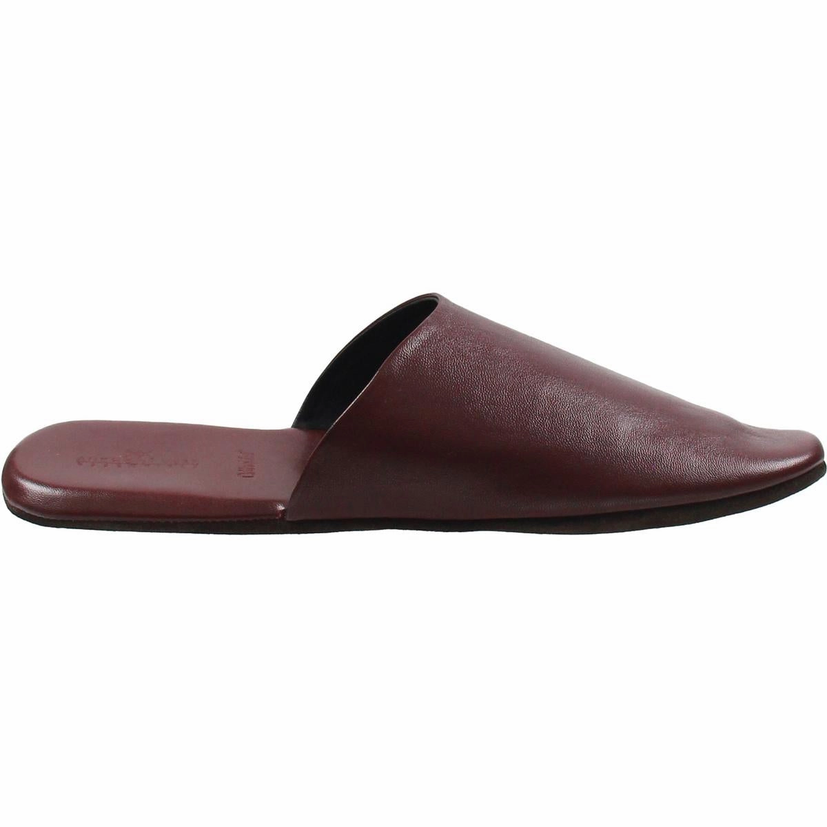 Clark House Mens R Leather Slide Slippers