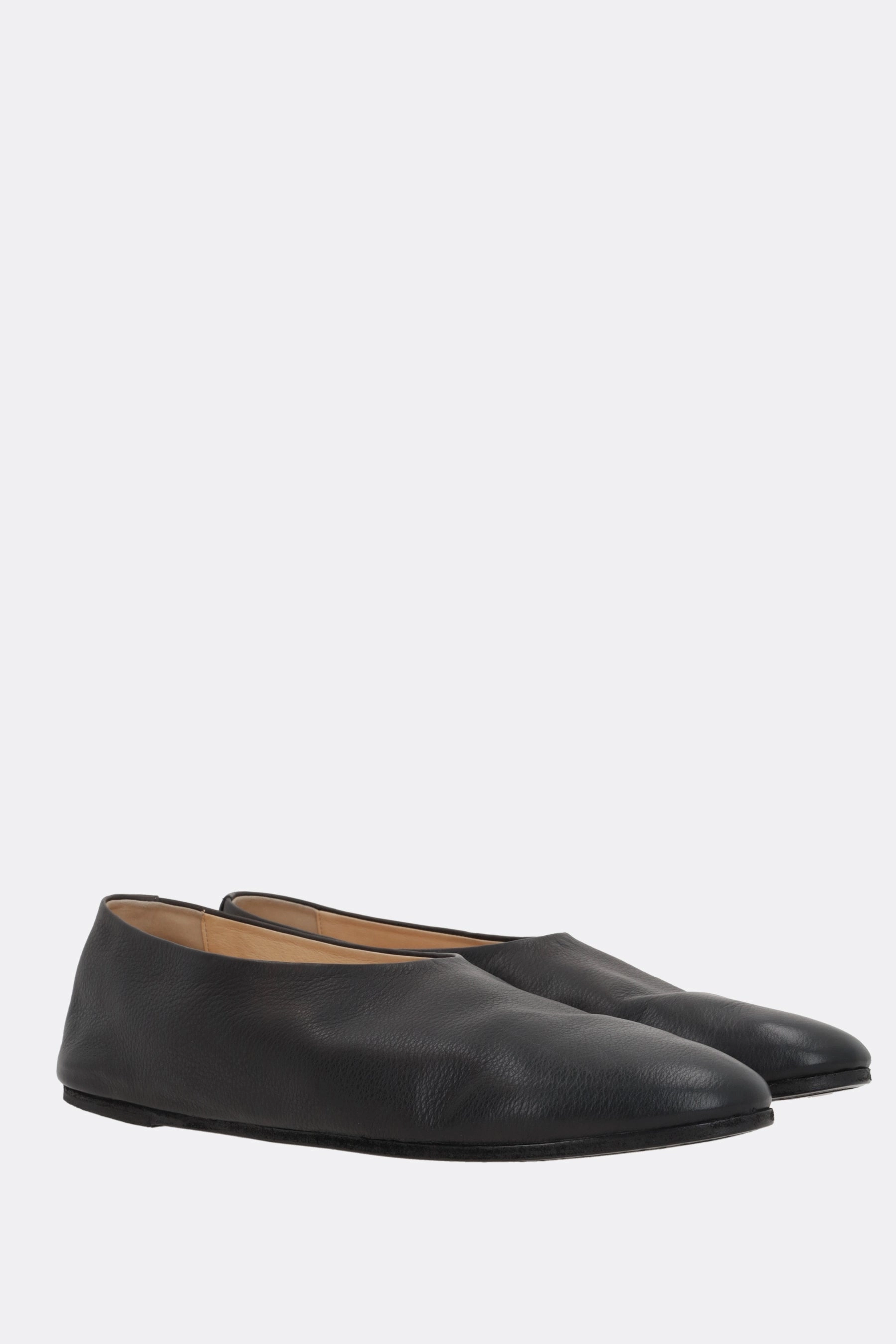 Coltellaccio slippers in grainy leather