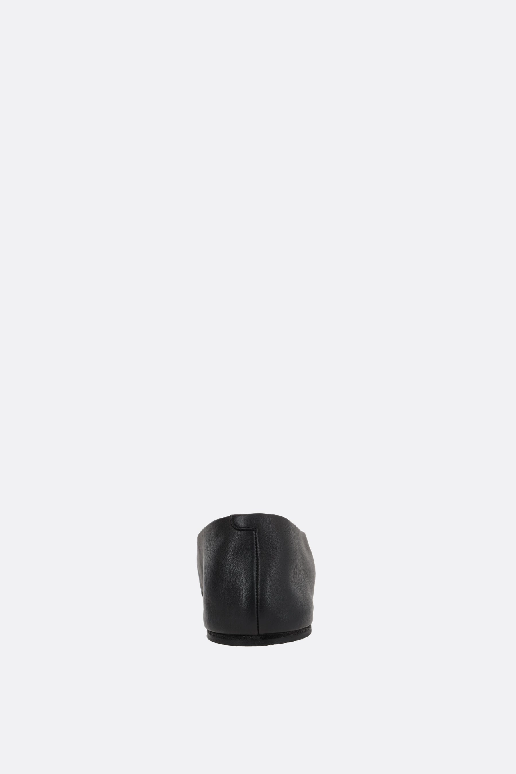 Coltellaccio slippers in grainy leather