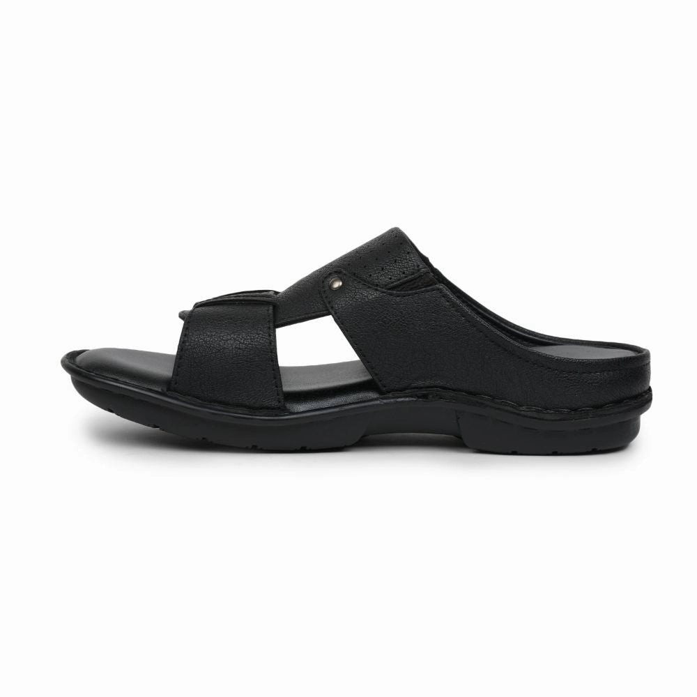 Coolers By Liberty AVN-07 Casual Black Slippers For Men