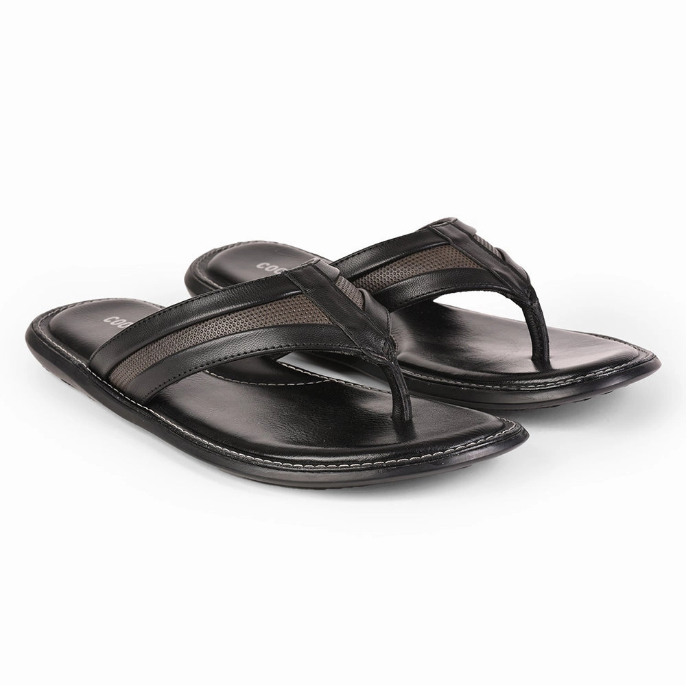 Coolers By Liberty JPL-18 Casual Black Slippers For Men