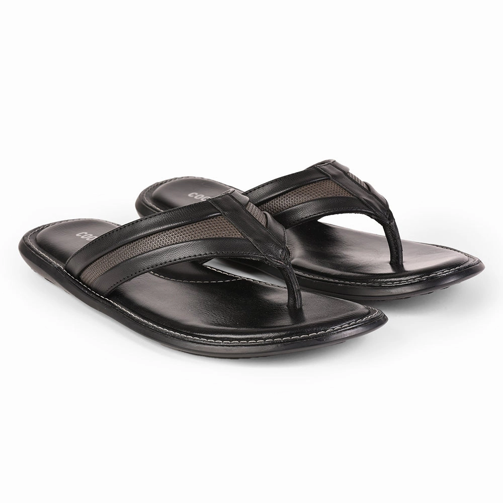 Coolers By Liberty JPL-18 Casual Black Slippers For Men