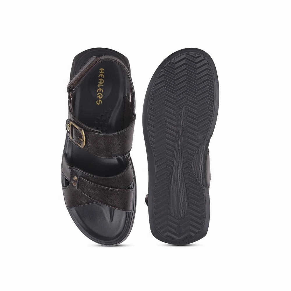Coolers By Liberty WILFRED-1 Mens Brown Formal Sandal