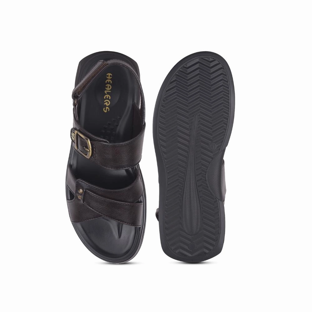 Coolers By Liberty WILFRED-1 Mens Brown Formal Sandal