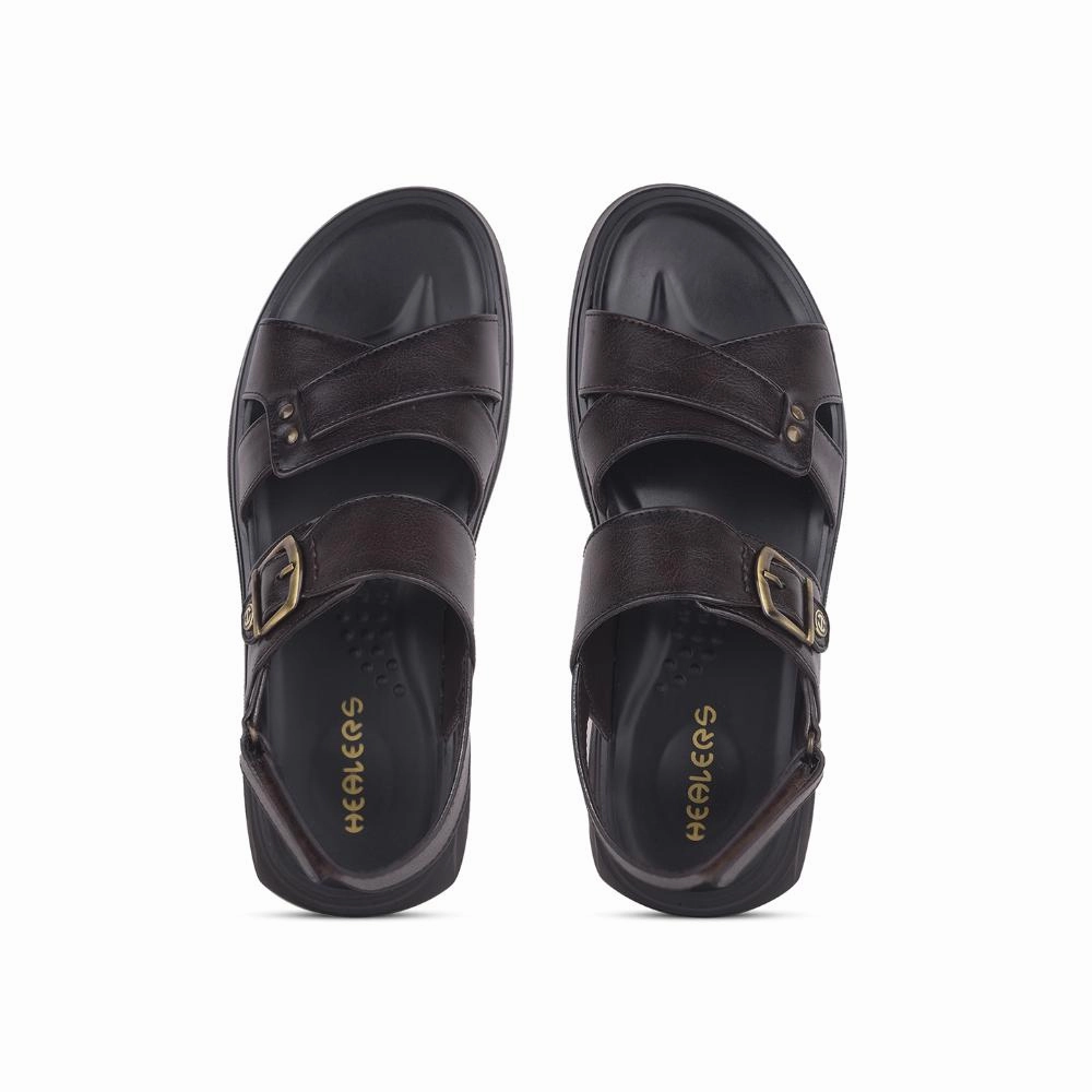 Coolers By Liberty WILFRED-1 Mens Brown Formal Sandal