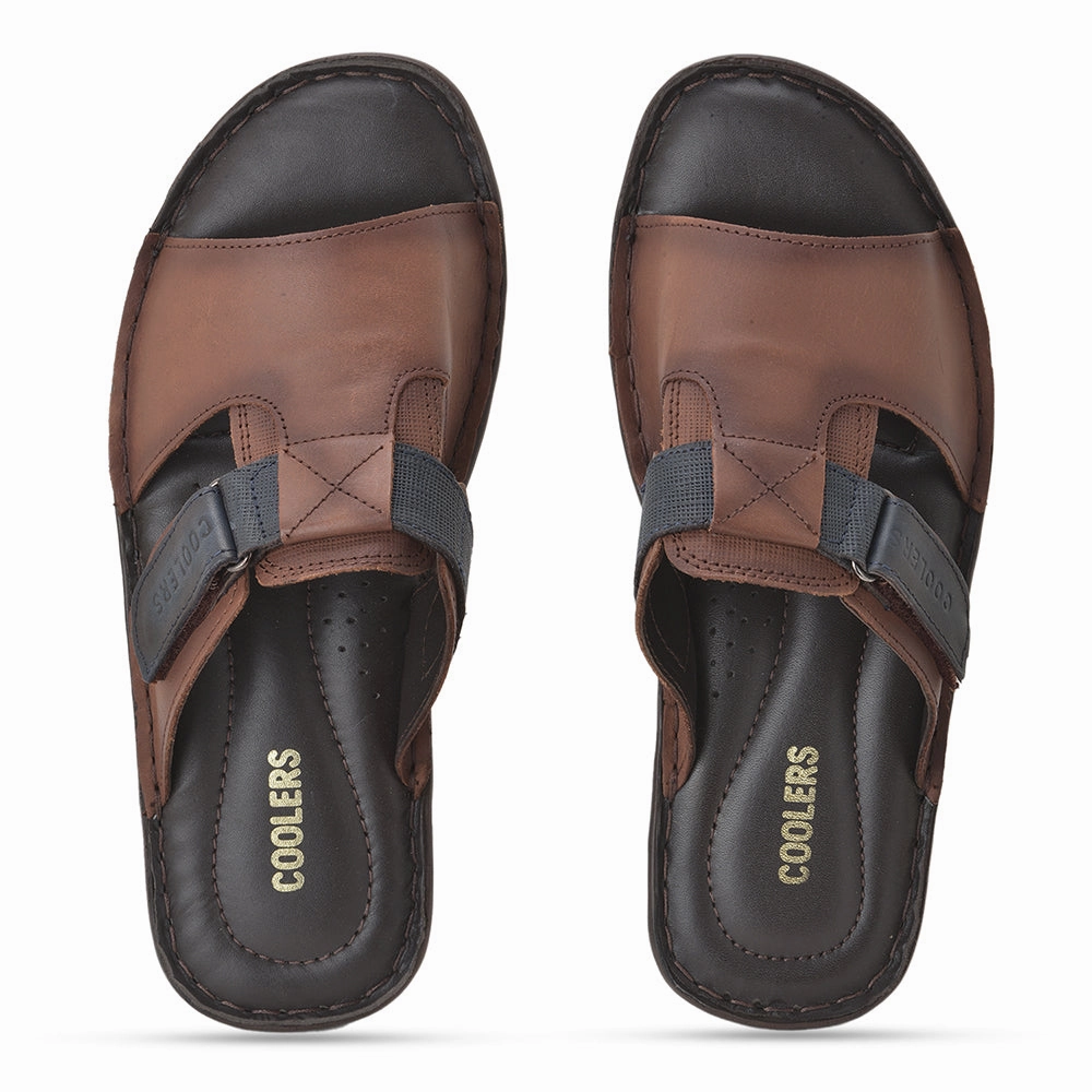 Coolers Casual (Tan) Slippers For Men E278-01N By Liberty