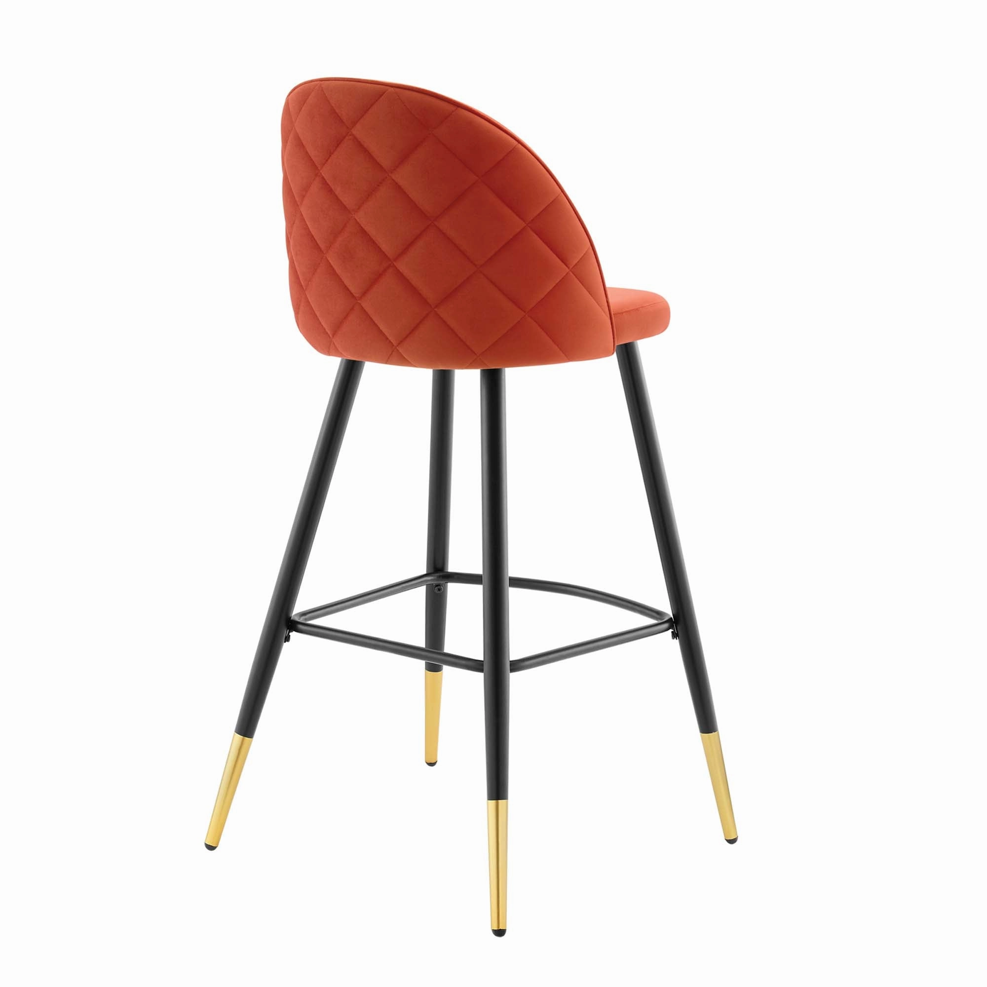 Cordial Performance Velvet Bar Stools - Set of 2 by Modway