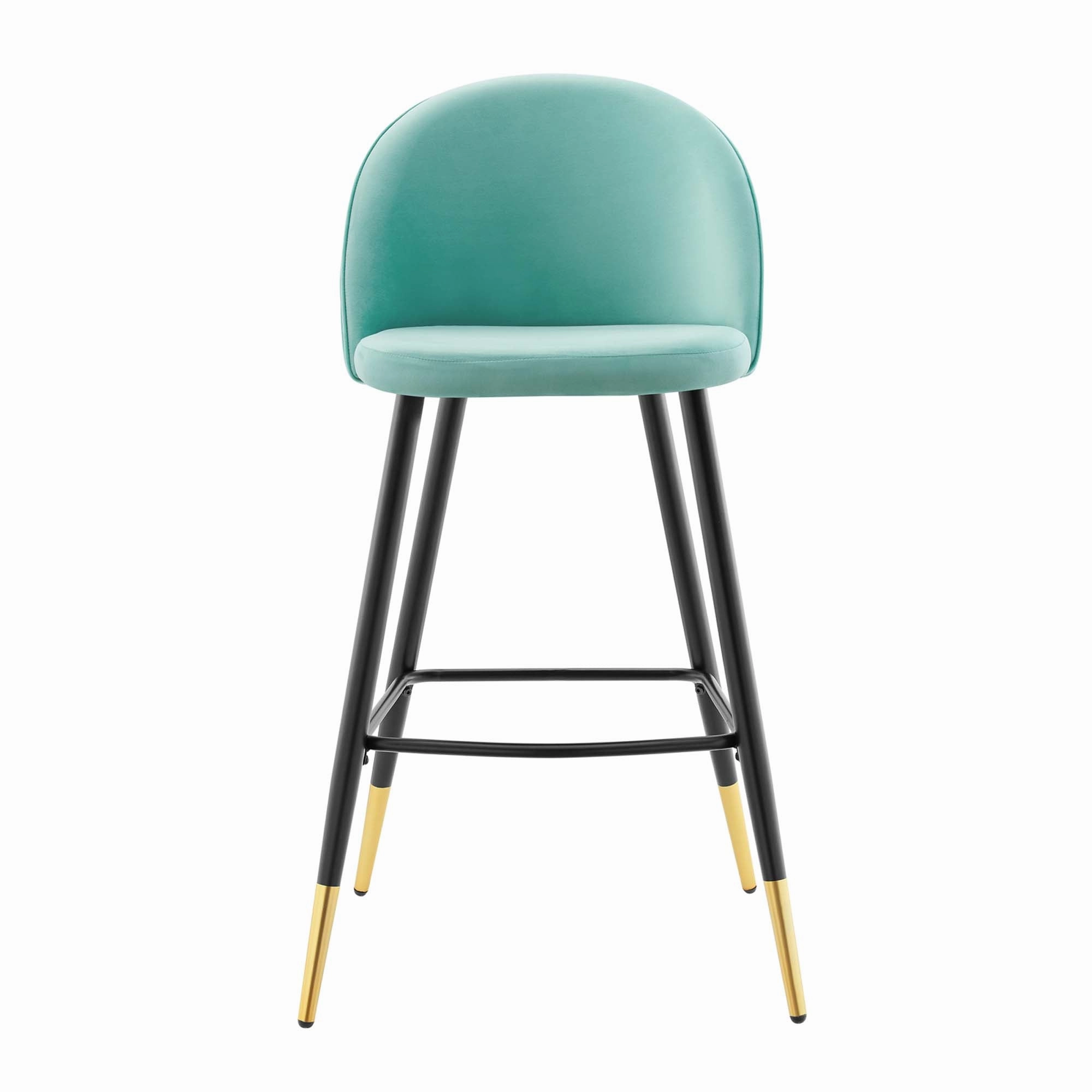 Cordial Performance Velvet Bar Stools - Set of 2 by Modway