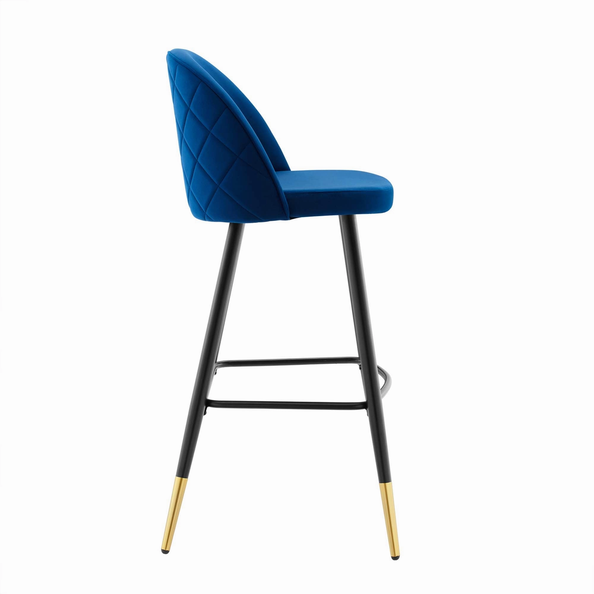 Cordial Performance Velvet Bar Stools - Set of 2 by Modway