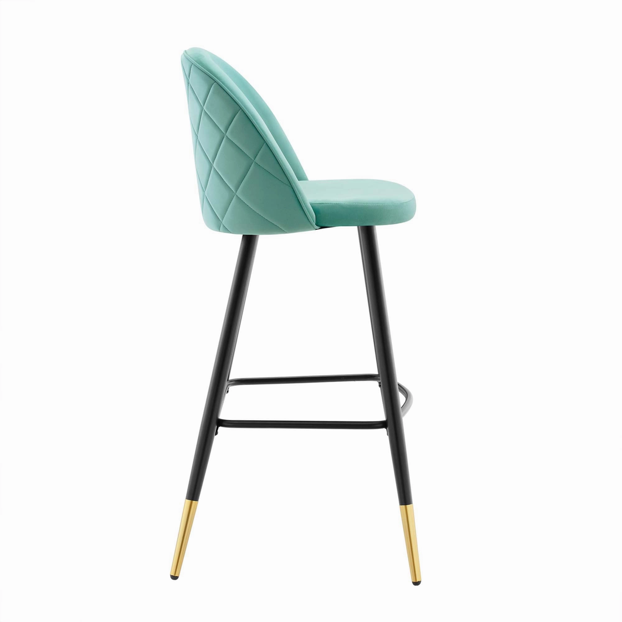 Cordial Performance Velvet Bar Stools - Set of 2 by Modway