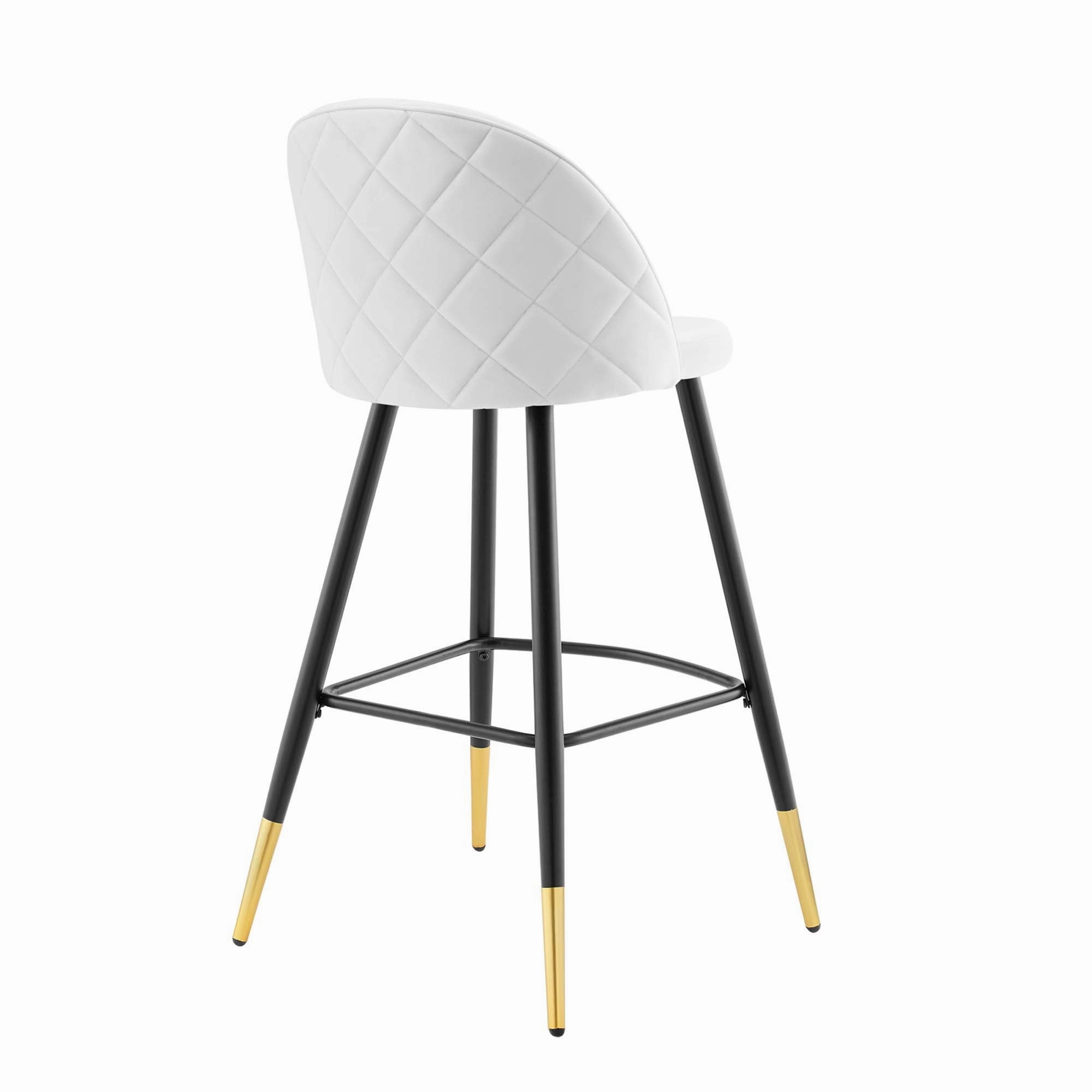 Cordial Performance Velvet Bar Stools - Set of 2 by Modway