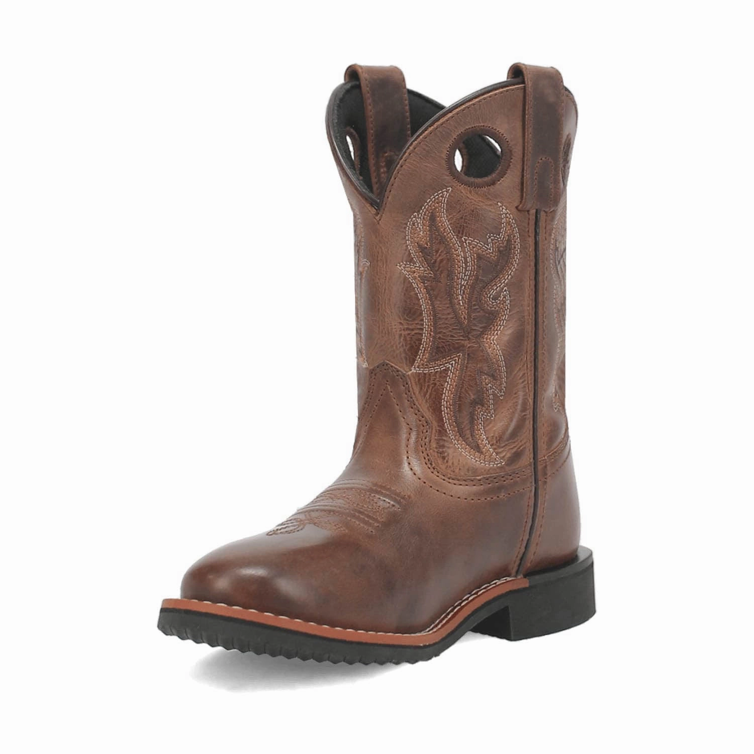 Dan Post Kids Unisex Lil Dawson Brown Leather Cowboy Boots
