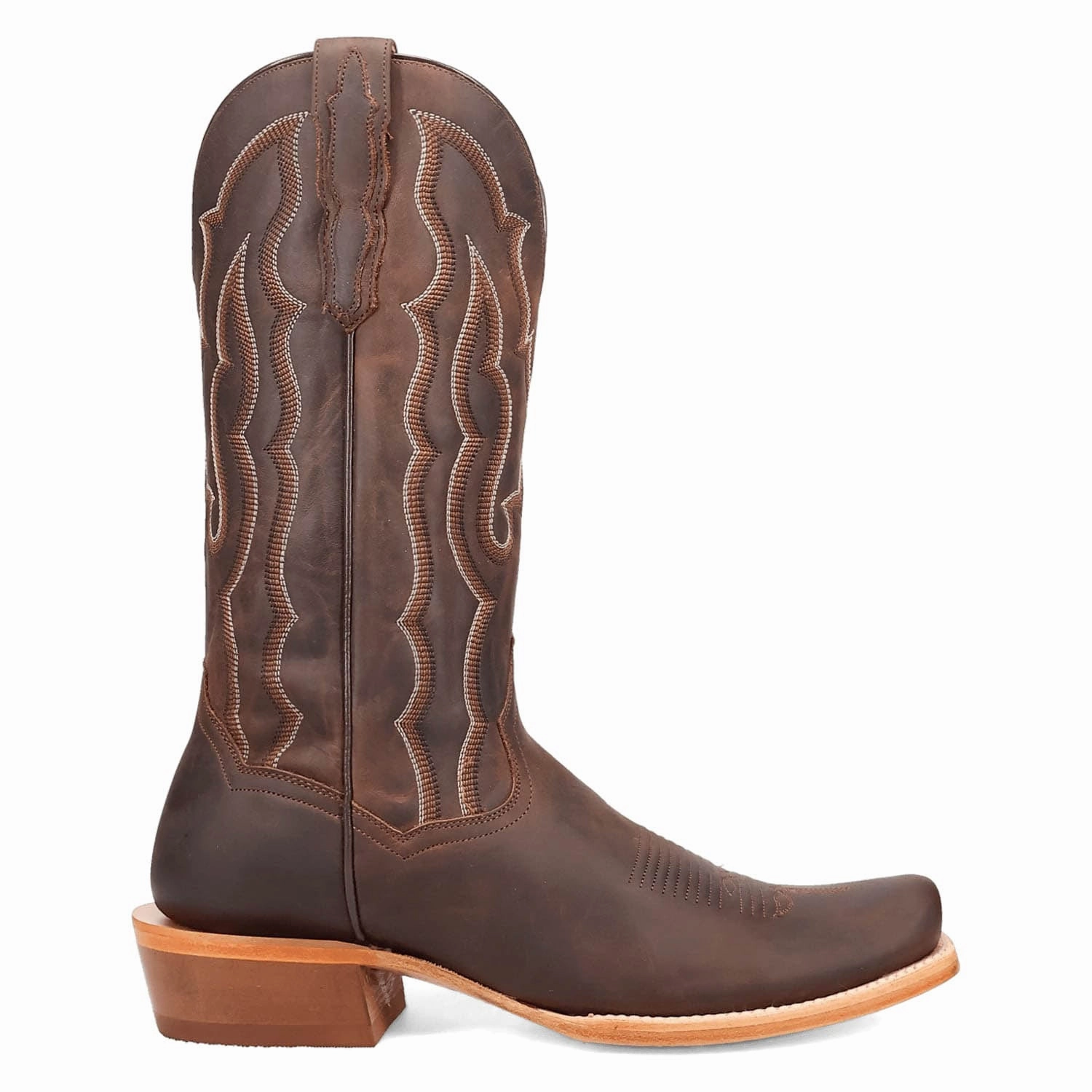 Dan Post Mens Oakwood Brown Leather Cowboy Boots