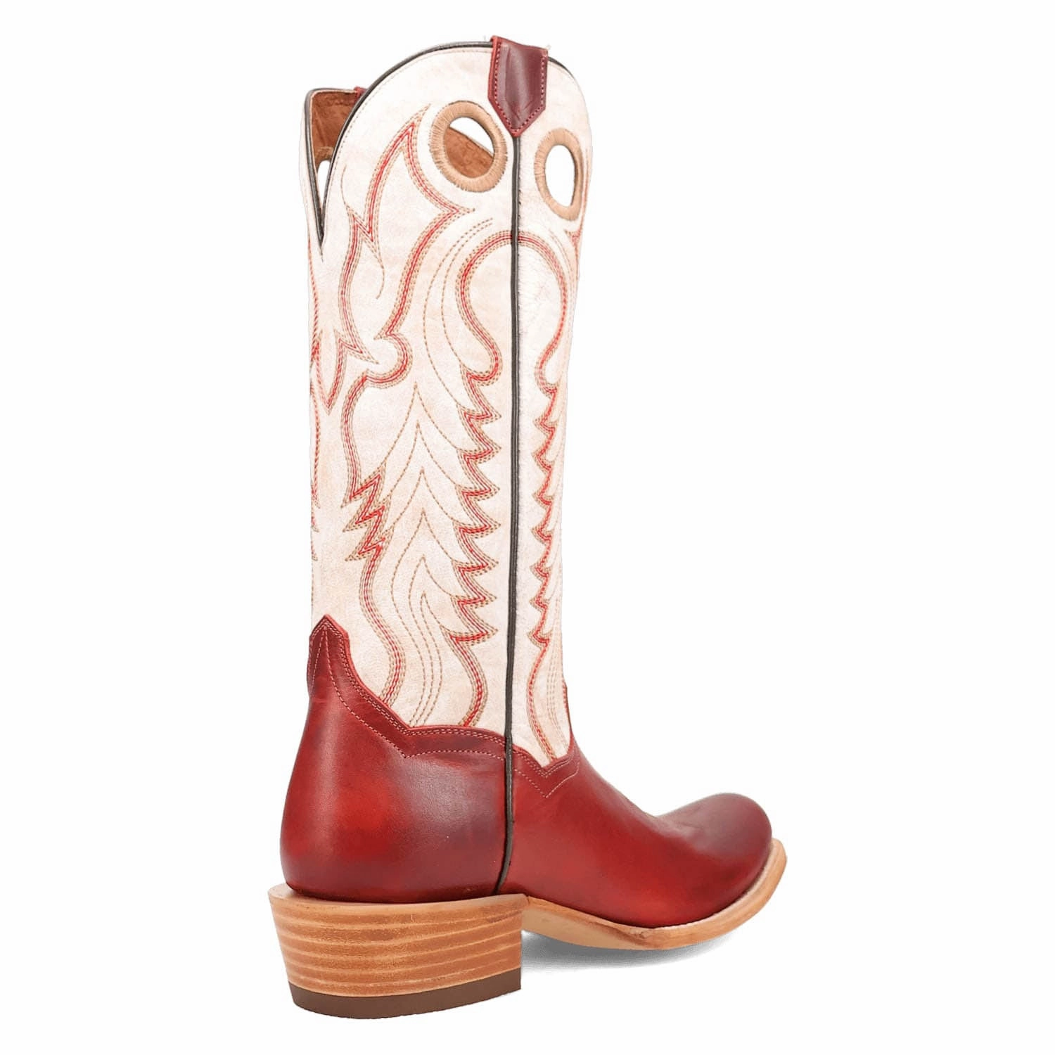 Dan Post Womens Adelaide Red/White Leather Cowboy Boots