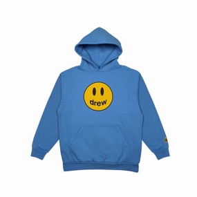 DREW HOUSE MASCOT SS FLEECED HOODIE BLUE -