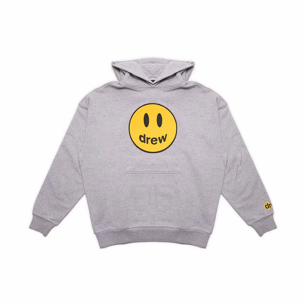 DREW HOUSE MASCOT SS FLEECED HOODIE HEATHER GREY