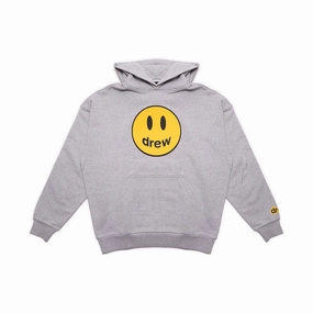 DREW HOUSE MASCOT SS FLEECED HOODIE HEATHER GREY