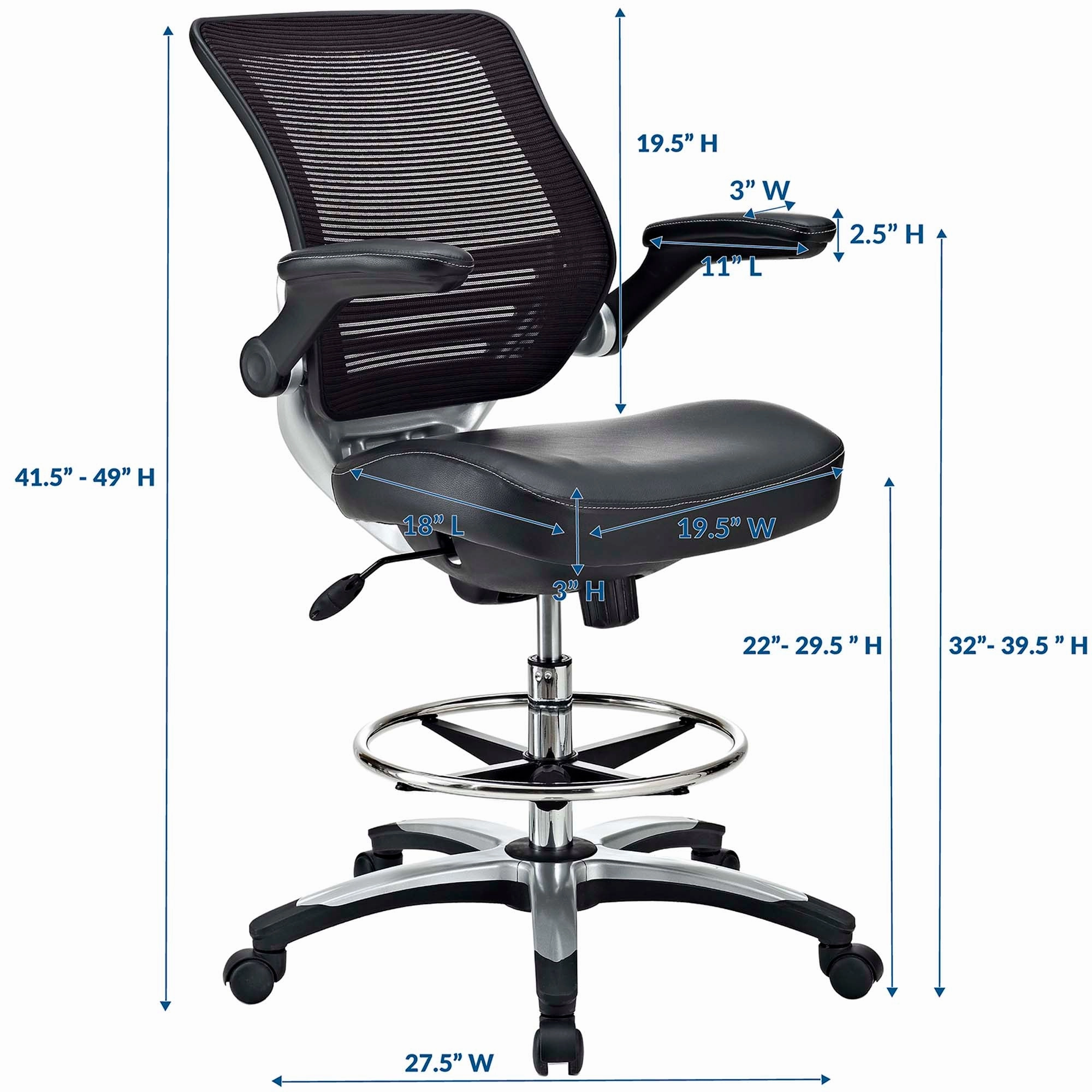 Edge Drafting Chair by Modway